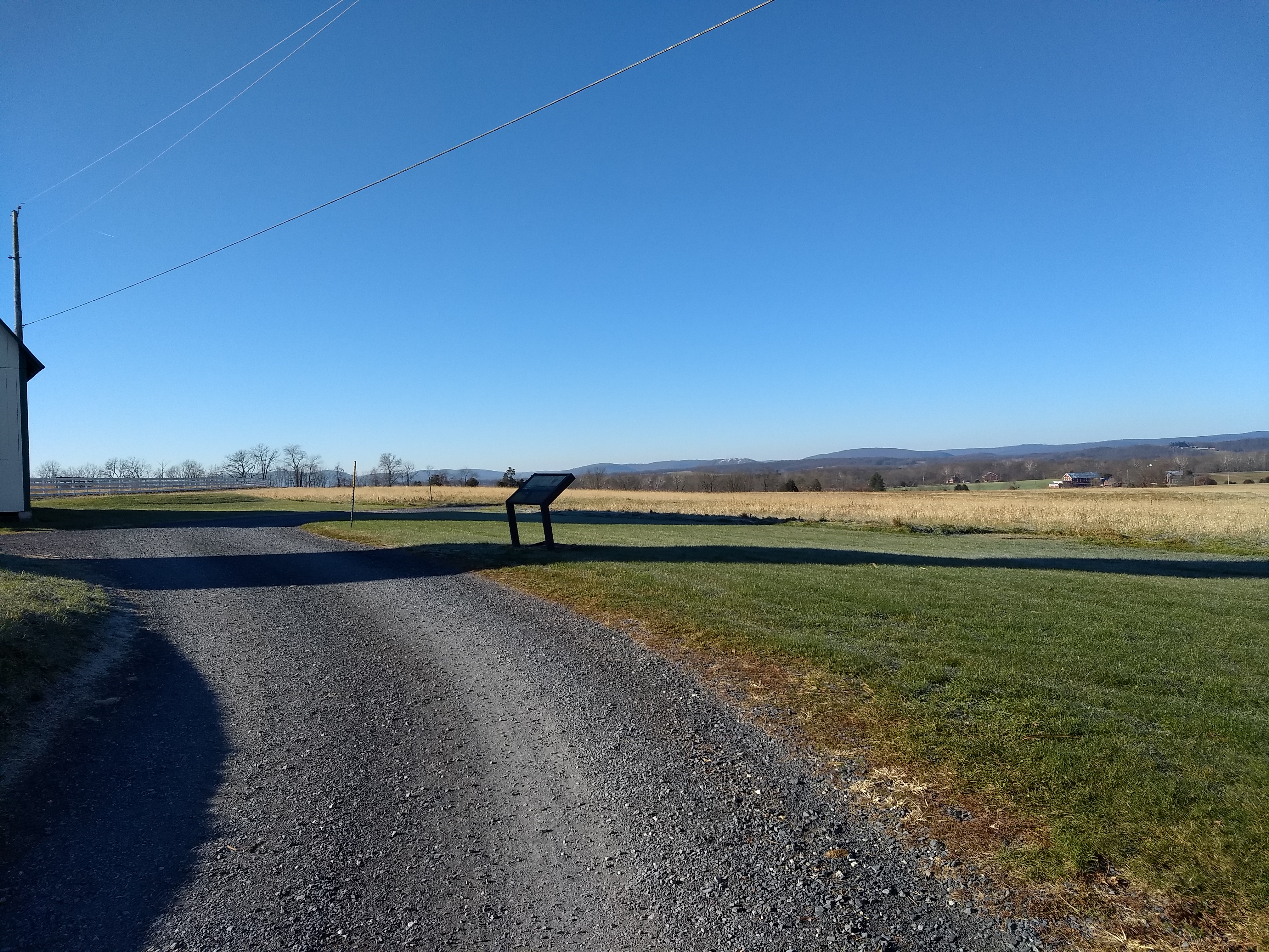 Camp David is supposed to be in this direction (this is the only picture I got because I forgot to charge my phone).