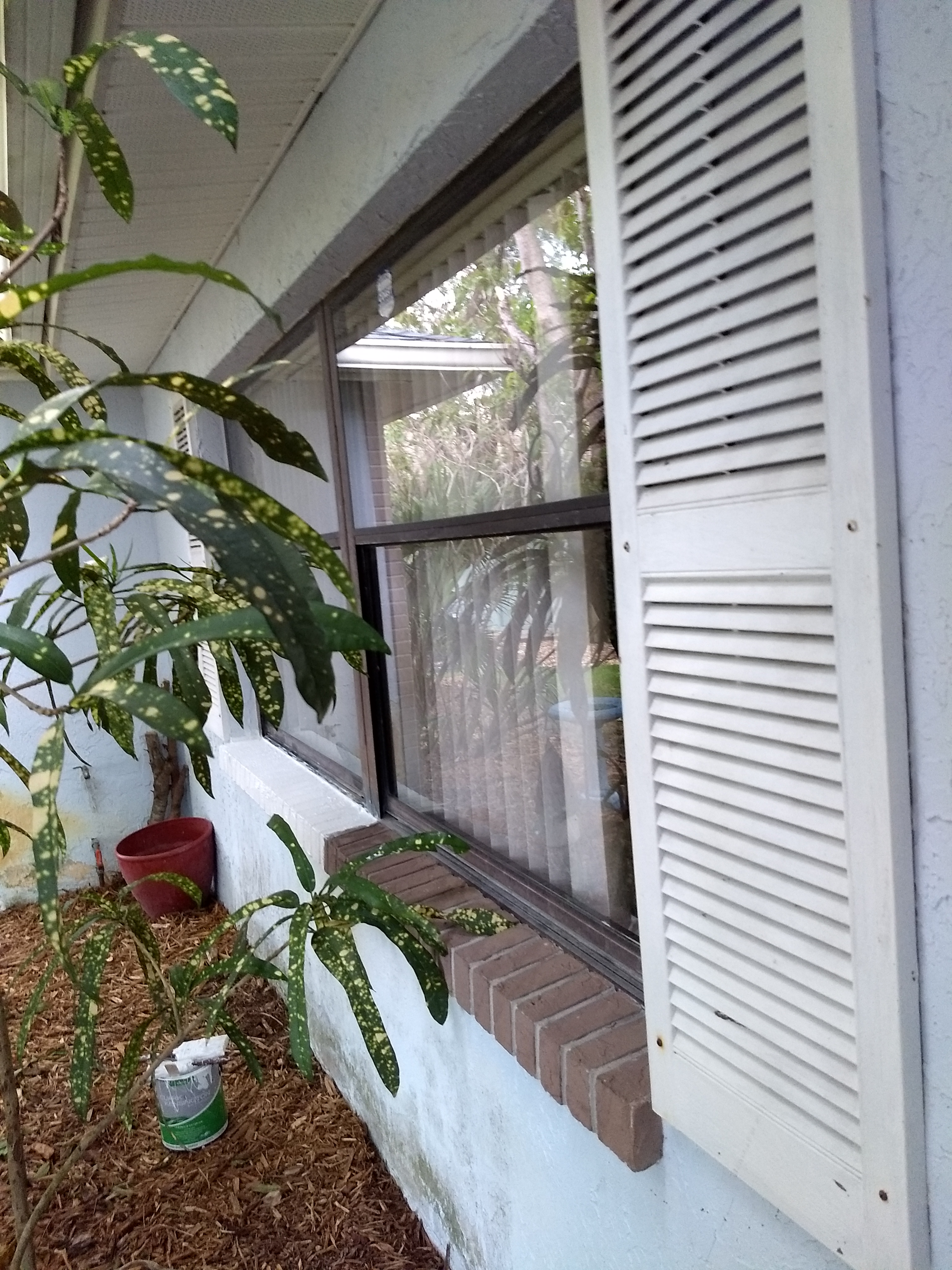 Front Window Sill Half Done