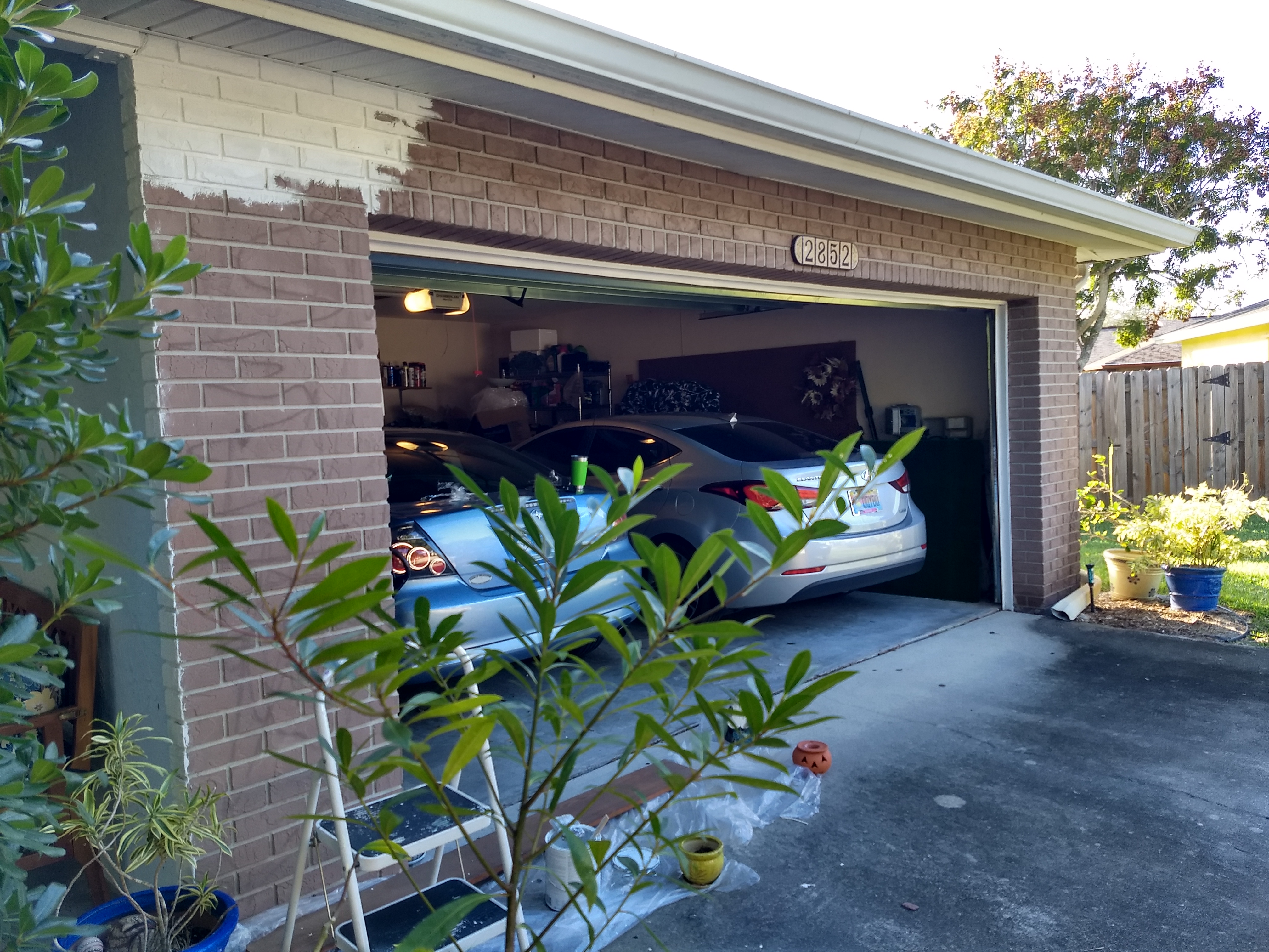Garage Bricks Before (mostly)