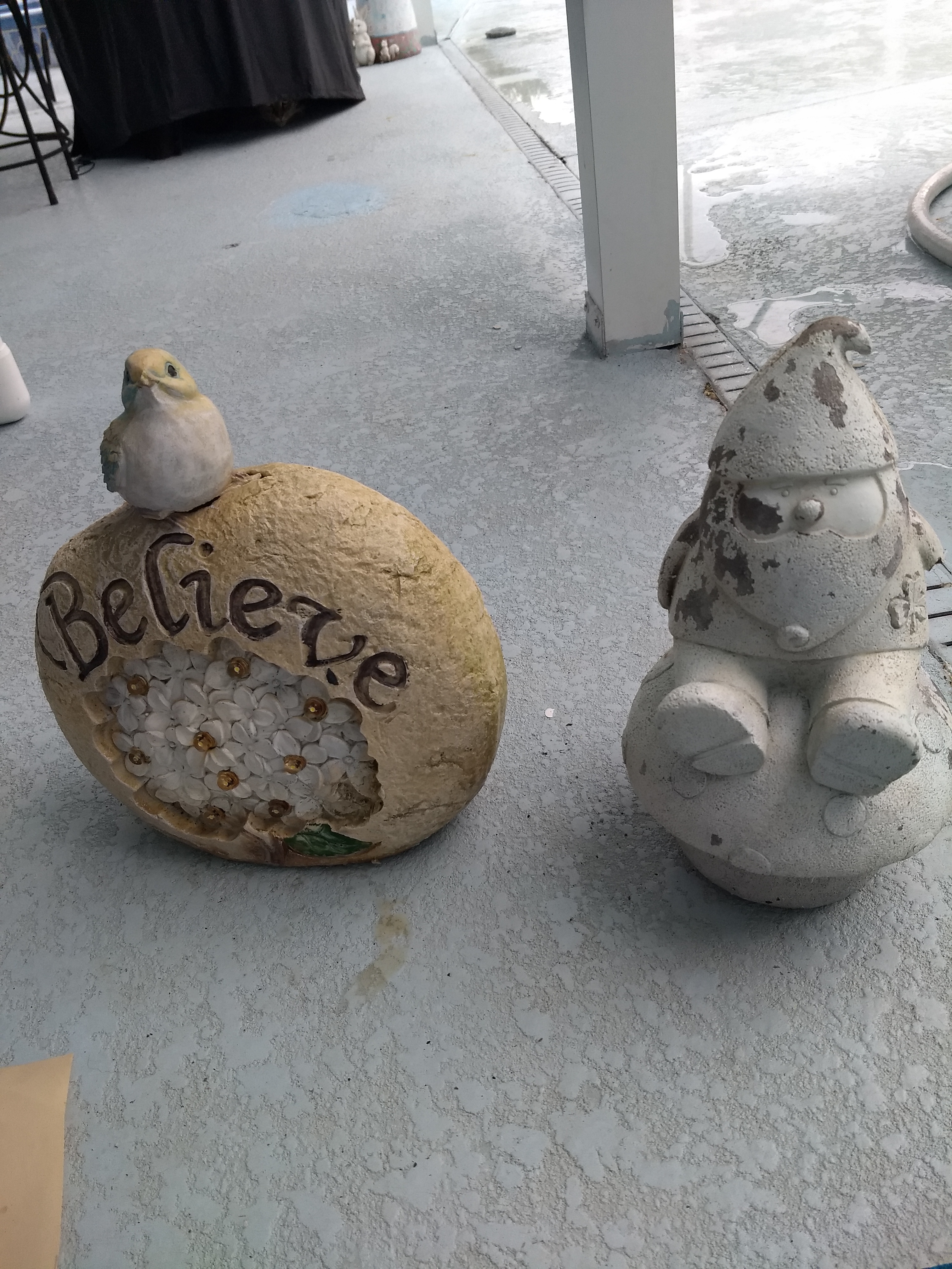 Believe light and gnome before painting