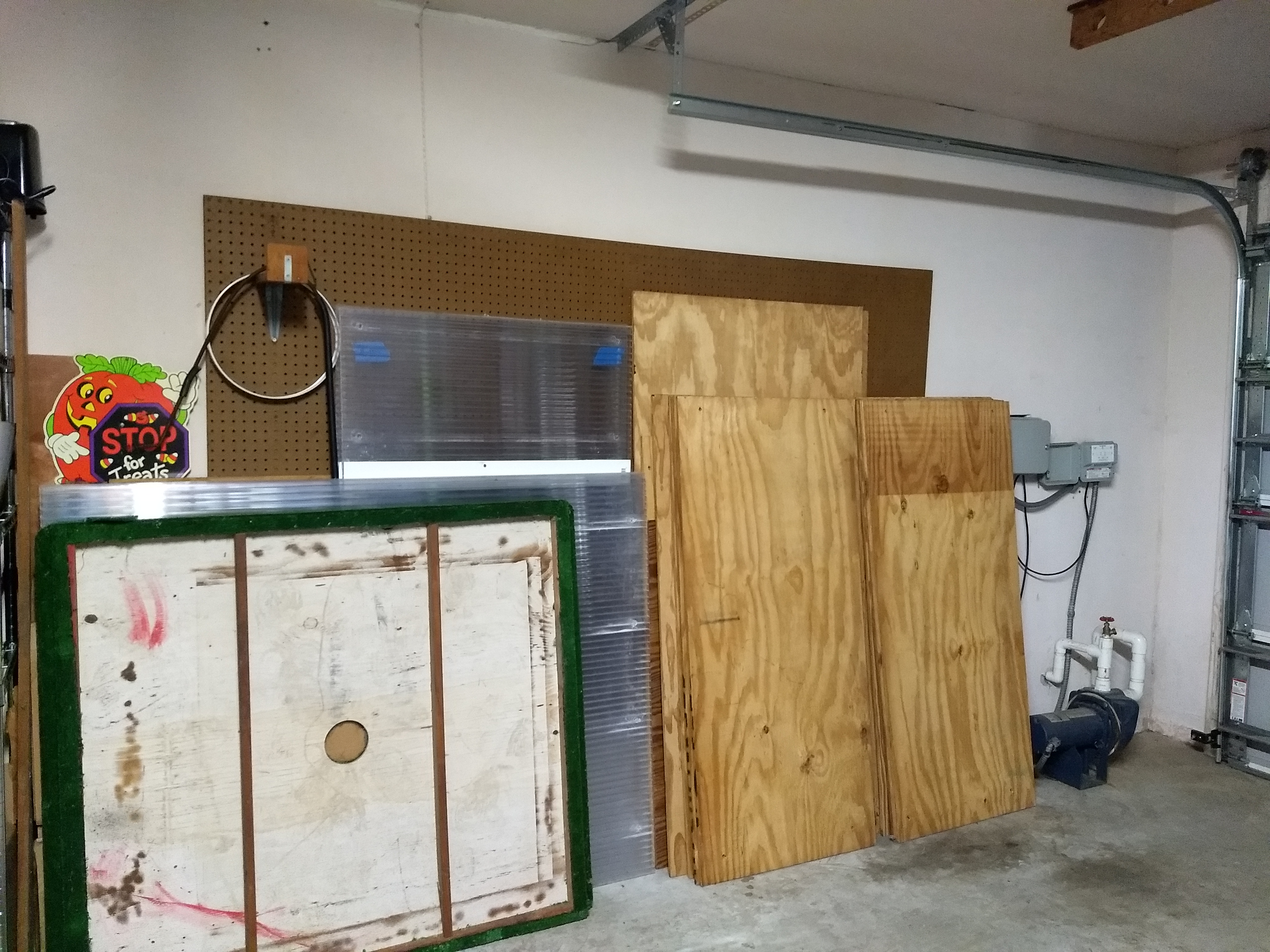 Garage West Wall before