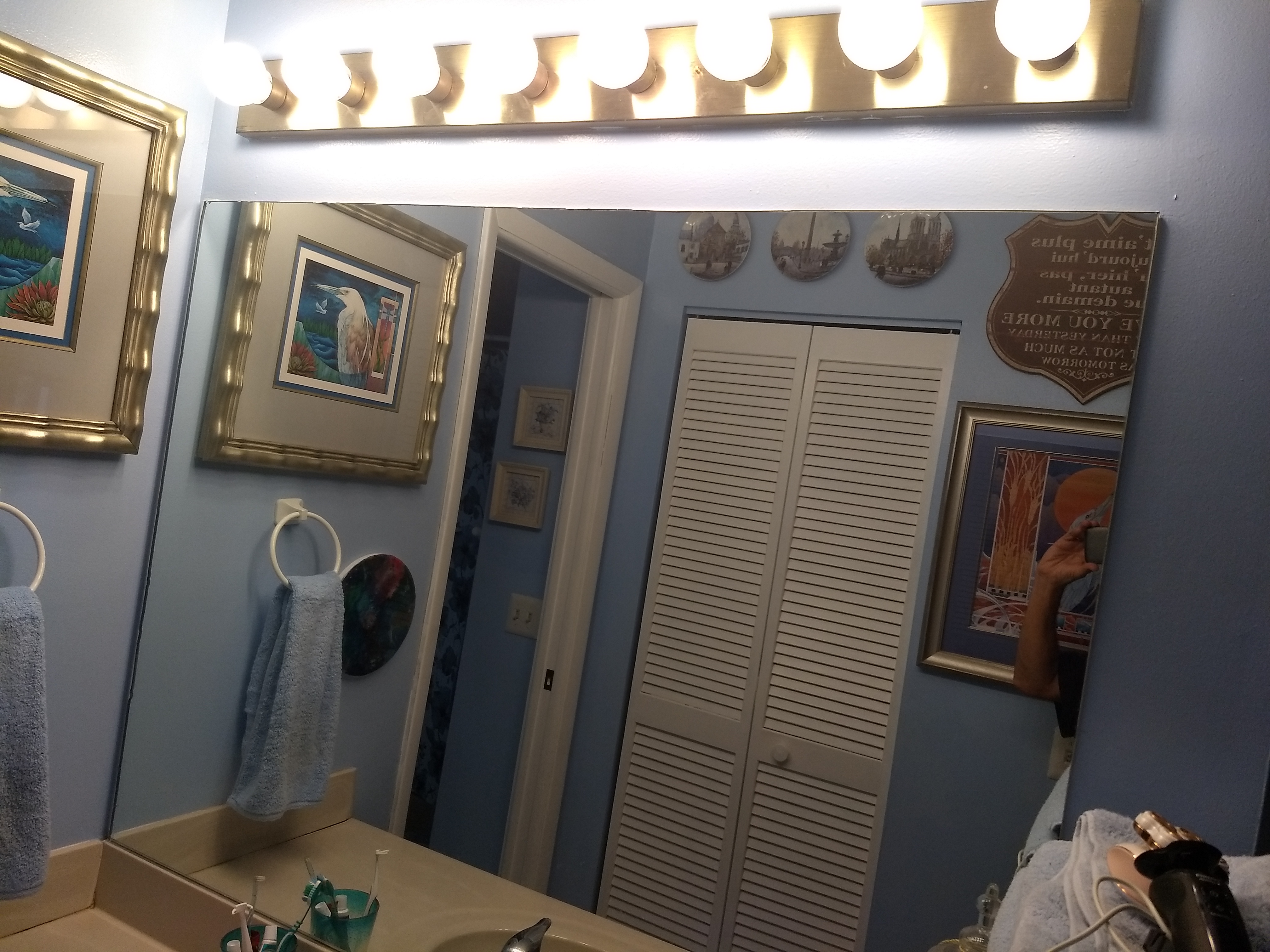 Old Mirror And Lights