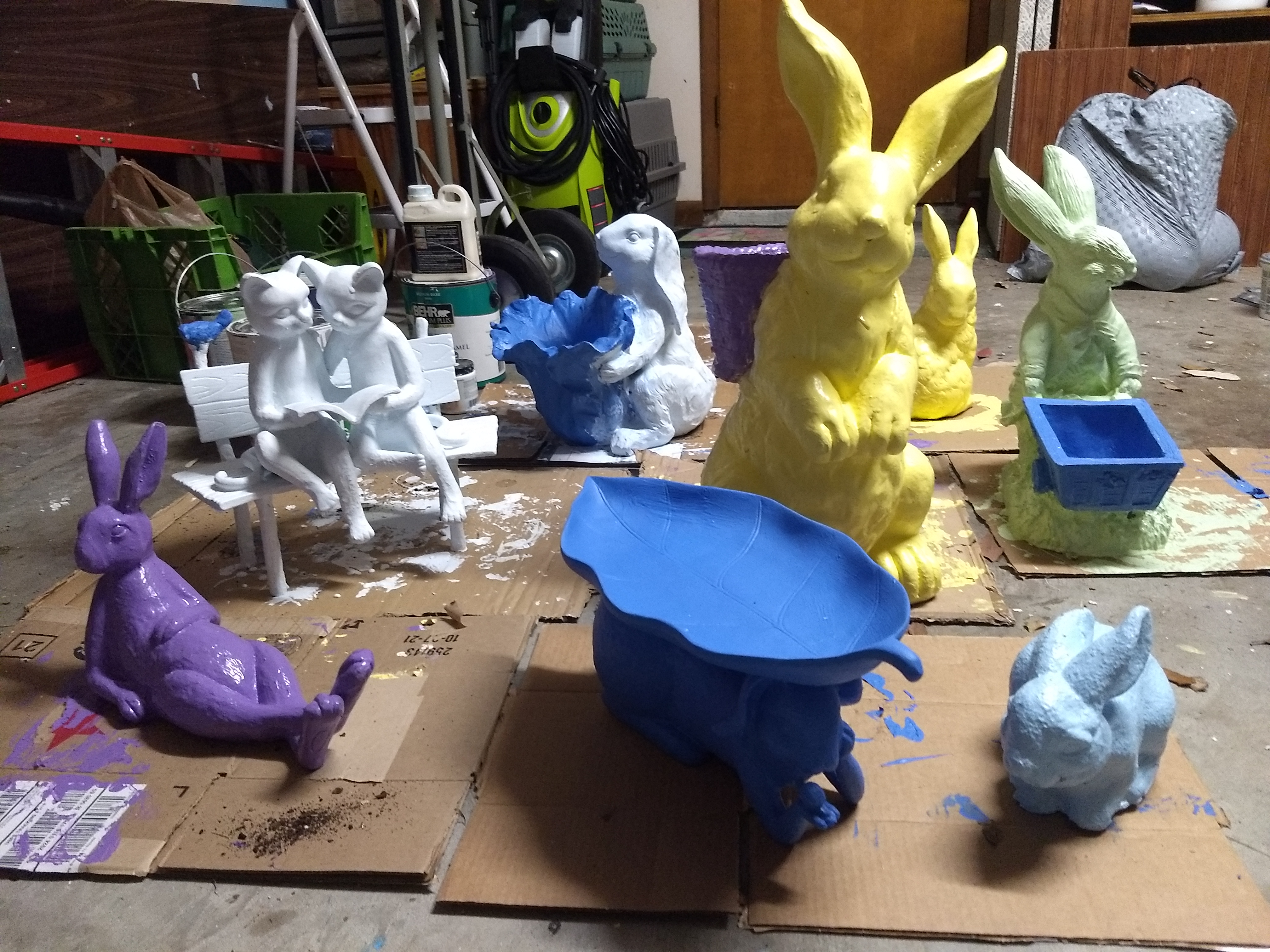 Painted Yard Creatures